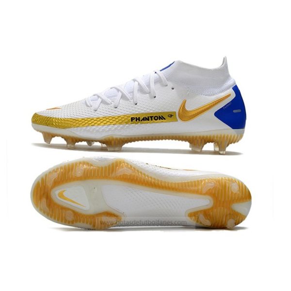 Nike Phantom GT Elite DF FG Blanco Oro Azul